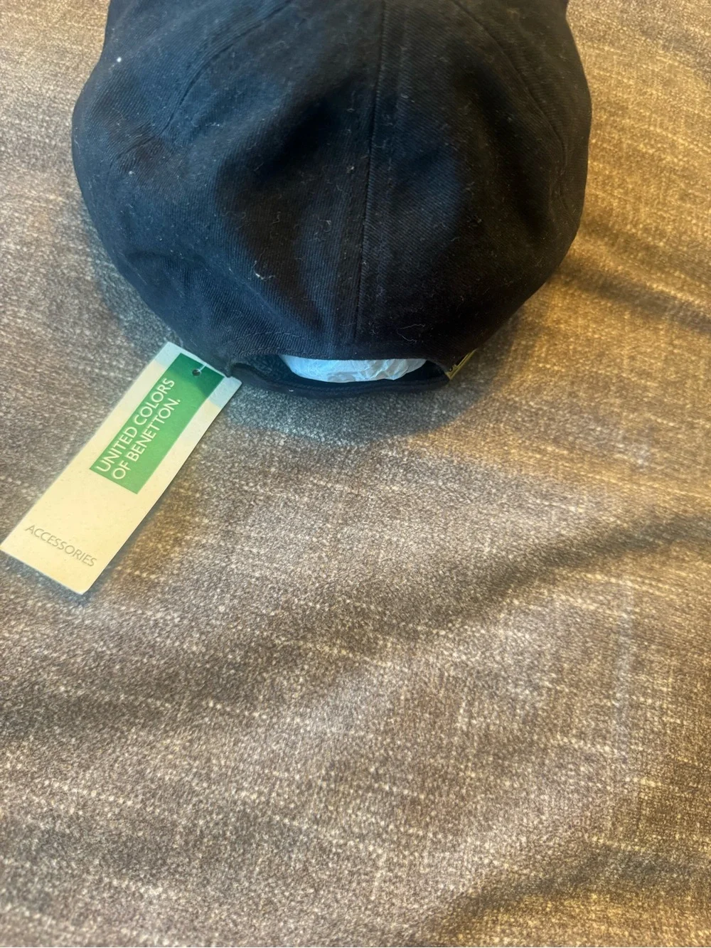 United Colors Of Benetton Black Sequin Baseball Cap